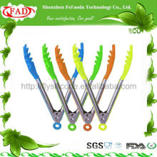 2014 New hot sale 100% food grade material silicone kitchen tongs